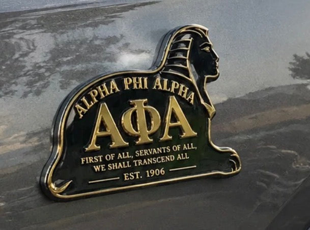 Alpha Phi Alpha car emblem