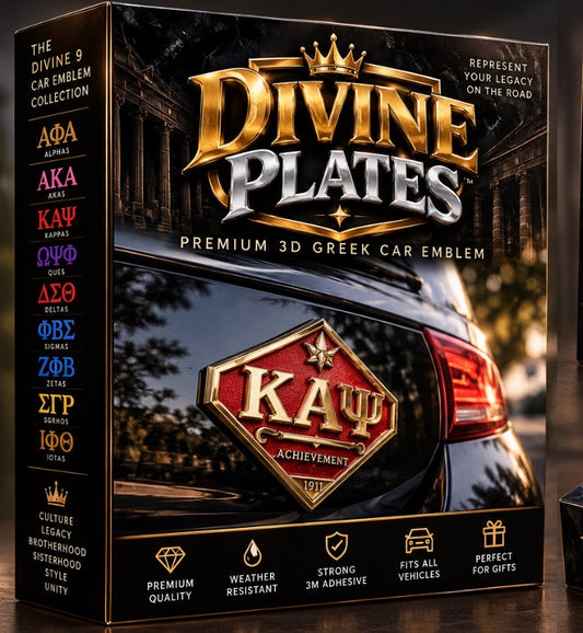 Divine Plates retail box - all 9 D9 emblems displayed