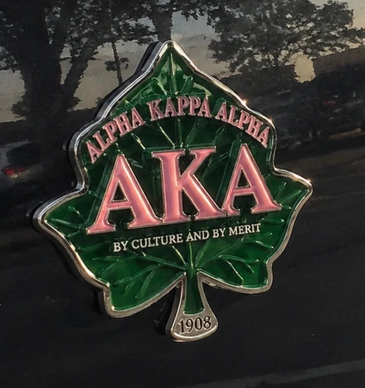 Alpha Kappa Alpha car emblem